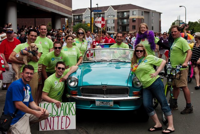 Team Marion Greene at Twin Cities Pride.